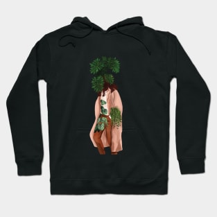 Plant Head, Girl Illustration 6 Hoodie